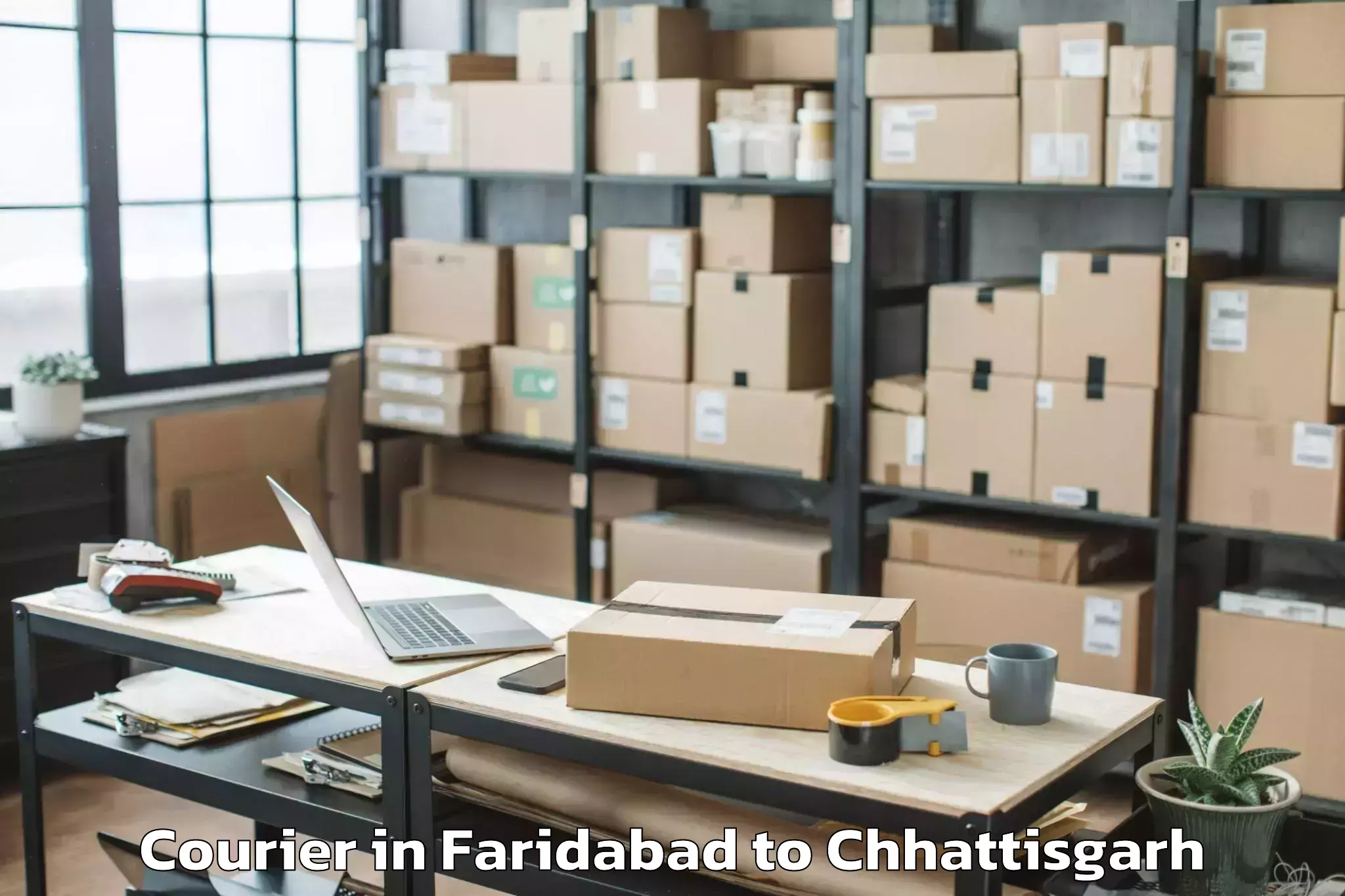 Top Faridabad to Isbm University Gariyaband Courier Available